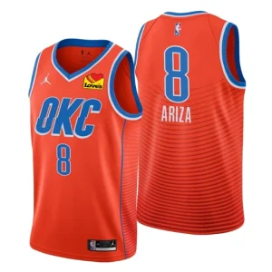 2020-21 Oklahoma City Thunder 8 Trevor Ariza Jersey Orange Statement Edition