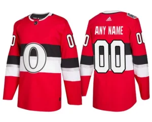 Adidas Ottawa Senators Red Authentic 2017 100 Classic Stitched NHL Jersey