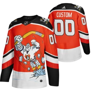 Anaheim Ducks Custom Jersey Orange 2020-21 Reverse Retro Third Authentic