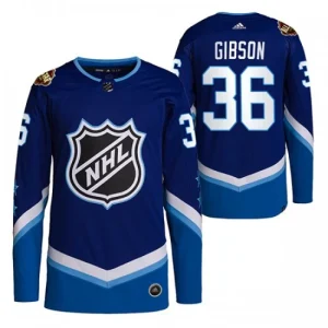 Anaheim Ducks John Gibson 36 2022 NHL All-Star Blue Authentic - Men