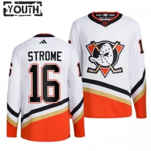 Anaheim Ducks Ryan Strome 16 2022-23 White Reverse Retro 2.0 Authentic - Kids