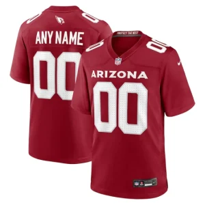 Arizona Cardinals Nike Game Team Colour Jersey - Custom - Mens