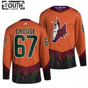 Arizona Coyotes Lawson Crouse 67 2022-23 Orange Reverse Retro 2.0 Authentic - Kids