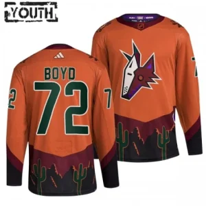 Arizona Coyotes Travis Boyd 72 2022-23 Orange Reverse Retro 2.0 Authentic - Kids