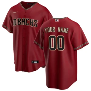 Arizona Diamondbacks Nike Red Alternate Custom Jersey