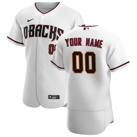 Arizona Diamondbacks Nike White Home Custom Jersey