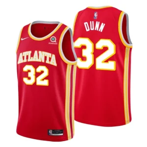 Atlanta Hawks 32 Kris Dunn 2020-21 Red Icon Edition - Mens