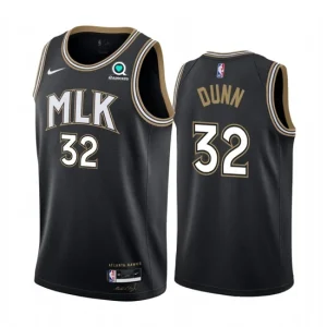 Atlanta Hawks 32 Kris Dunn Black NBA Swingman 2020-21 City Edition Jersey