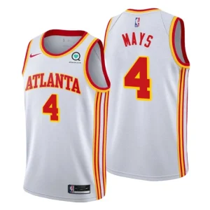 Atlanta Hawks 4 Skylar Mays 2020-21 White Association Edition - Mens