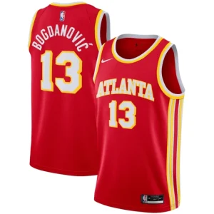 Atlanta Hawks Bogdan Bogdanovi 13 Nike Icon Edition Swingman Jersey Red