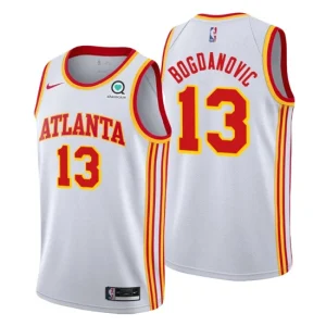 Atlanta Hawks Bogdan Bogdanovic 13 2020-21 White Association Edition - Mens