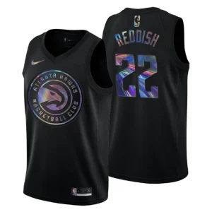 Atlanta Hawks Cam Reddish 22 Iridescent Holographic Black - Mens