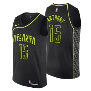 Atlanta Hawks Carmelo Anthony 15 City Edition Black Swingman - Mens