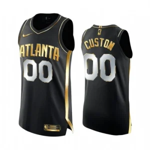 Atlanta Hawks Custom 2020-21 Schwarz Golden Edition Swingman