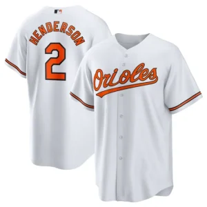 Baltimore Orioles Gunnar Henderson 2 White Jersey