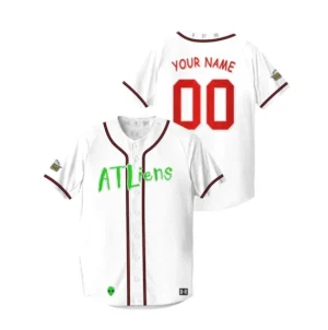 Baseball Atlanta Braves Stitched Custom White 25th Anniversary Jersey