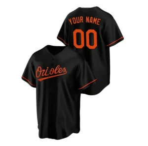 Baseball Custom Baltimore Orioles Black Jersey Men Youth Women Stitched