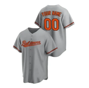 Baseball Custom Baltimore Orioles Gray Jersey Men Youth Women Stitched