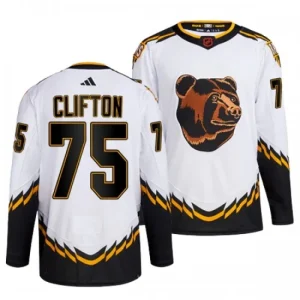 Boston Bruins Connor Clifton 2022-23 White Reverse Retro 2.0 Authentic - Men