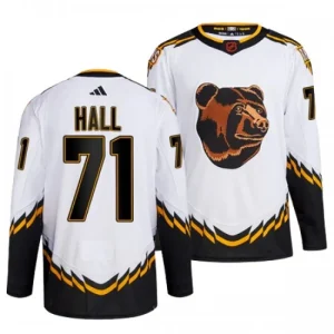 Boston Bruins Taylor Hall 71 2022-23 White Reverse Retro 2.0 Authentic - Men