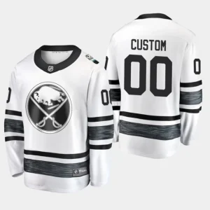 Buffalo Sabres 00 Custom Jersey White 2019 NHL All-Star