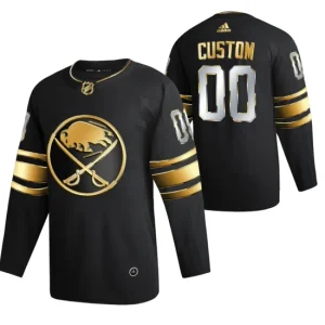 Buffalo Sabres Custom Jersey Black 2021 Golden Edition Limited Authentic