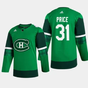 Canadiens Carey Price 31 2020 St. Patricks Day Authentic Player Green