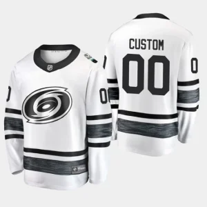 Carolina Hurricanes 00 Custom Jersey White 2019 NHL All-Star