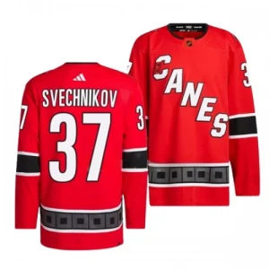 Carolina Hurricanes Andrei Svechnikov 37 2022-23 Red Reverse Retro 2.0 Authentic - Men