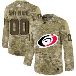 Carolina Hurricanes Camo Customized Adidas Jersey