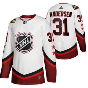 Carolina Hurricanes Frederik Andersen 31 2022 NHL All-Star White Authentic - Men