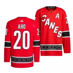 Carolina Hurricanes Sebastian Aho 20 2022-23 Red Reverse Retro 2.0 Authentic - Men