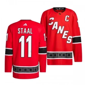 Carolina Hurricanes Staal 11 Jordan 2022-23 Red Reverse Retro 2.0 Authentic - Men