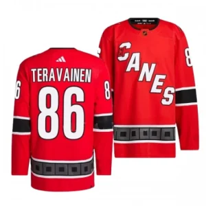 Carolina Hurricanes Teuvo Teravainen 86 2022-23 Red Reverse Retro 2.0 Authentic - Men