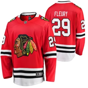 Chicago Blackhawks Marc-Andre Fleury 2021 Red Home Player 2021 Trade