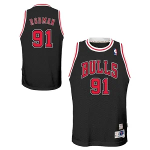 Chicago Bulls Dennis Rodman 1997-98 Hardwood Classics Alernate Swingman Jersey - Black - Youth