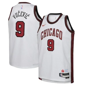 Chicago Bulls Nike City Edition Swingman Jersey 22 - White - Nikola Vucevic - Youth