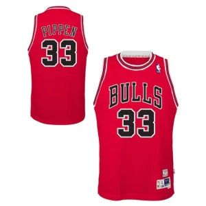 Chicago Bulls Scottie Pippen 1997-98 Hardwood Classics Road Swingman Jersey - Red - Youth