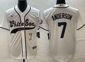 Chicago White Sox Anderson 7 Player White Jersey