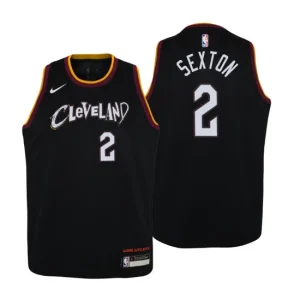 Cleveland Cavaliers Jersey Collin Sexton No.2 City Black 2020-21 Youth