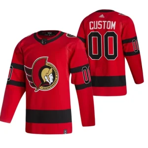 Custom Ottawa Senators 2021 Reverse Retro Special Edition Authentic Red