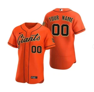 Custom San Francisco Giants Alternate Jersey Orange