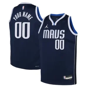 Dallas Mavericks Custom 2022-23 Statement Edition Navy Jersey