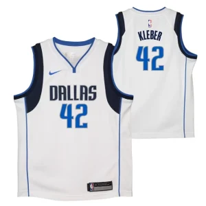 Dallas Mavericks Nike Association Edition Swingman Jersey - White - Maximilian Kleber - Youth