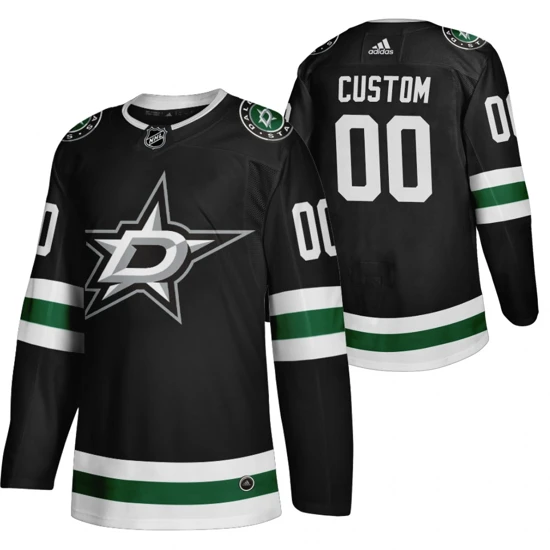 Dallas Stars Custom Jersey Black 2021 Classic Edition New Uniform