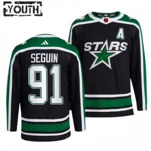 Dallas Stars Tyler Seguin 91 2022-23 Black Reverse Retro 2.0 Authentic - Kids