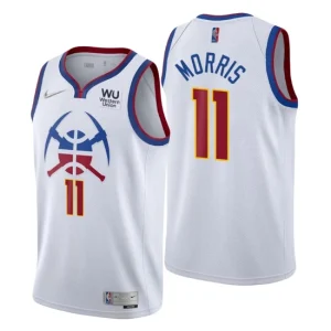 Denver Nuggets NO. 11 Monte Morris Earned Edition White Jersey