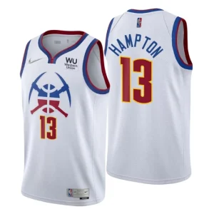 Denver Nuggets NO. 13 R. J. Hampton Earned Edition White Jersey