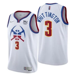 Denver Nuggets NO. 3 Greg Whittington Earned Edition White Jersey