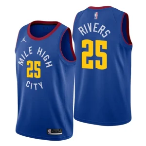 Denver Nuggets No. 25 Austin Rivers Blue Swingman Statement Jersey